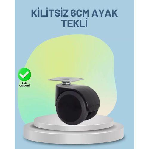 Mobilya Tekerleği 6 Cm Kilitsiz Tekli Satış