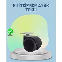 Mobilya Tekerleği 6 Cm Kilitsiz Tekli Satış