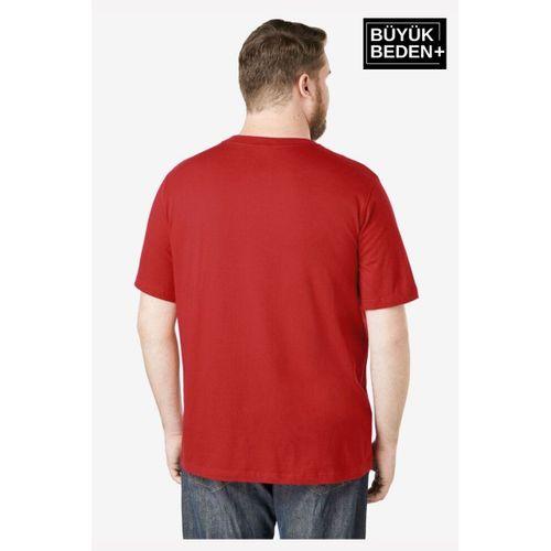 Süperlife Erkek Büyük Beden California 1974 Baskılı 3xl-6xl Bisiklet Yaka Tshırt SPR26TBS510-02