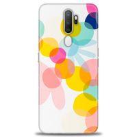 Oppo A9 2020 Kılıf HD Baskılı Kılıf - Color Flowers + Tam Ekran Koruyucu