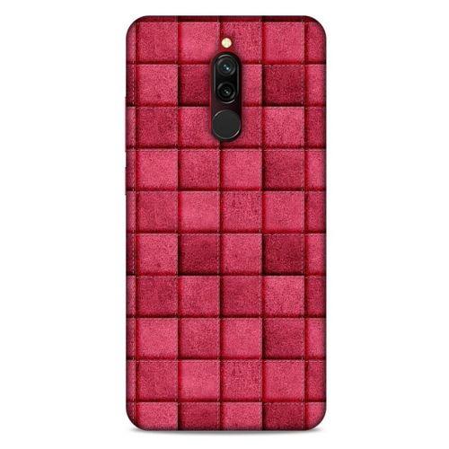 Xiaomi Redmi 8 Kılıf Patchwork (29) Arka Koruma Kılıfı Pembe