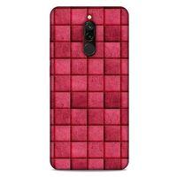 Xiaomi Redmi 8 Kılıf Patchwork (29) Arka Koruma Kılıfı Pembe