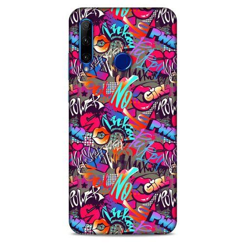 Graffitix (8) Desenli Silikon Kapak Huawei Y6P Kılıf