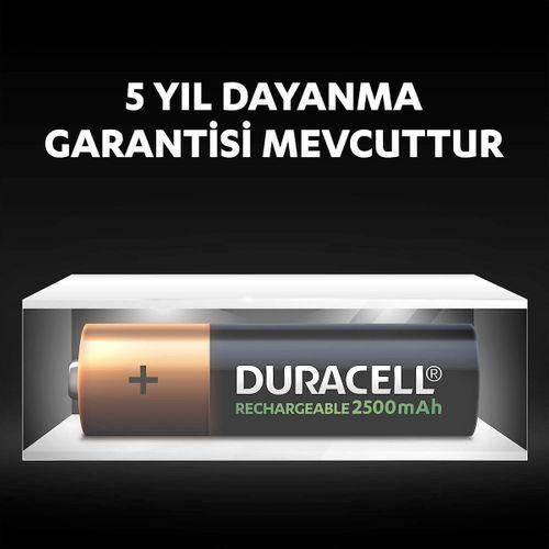 Duracell Şarj Edilebilir AA 2500mAh Piller 2’li Paket