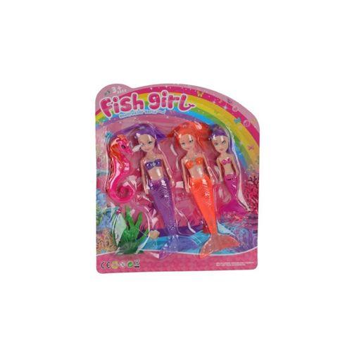 7799-4 DENİZ KIZI IŞIKLI KARTELA 3LÜ 144