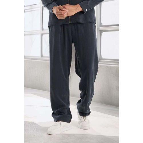 Baggy Kalıp Cupra Kumaş Jogger Erkek Eşofman Takımı - Füme