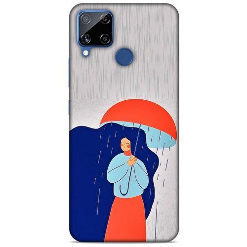 Oppo Realme C15 Kılıf Depresyon (6) Silikon Kılıf Su Yeşili