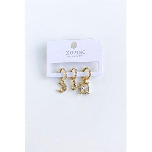 3'lü Xuping Küpe - Altın