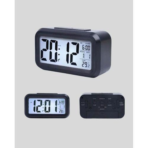 Sensörlü Dijital Masa Saati Alarm Ve Sıcaklık Göstergeli