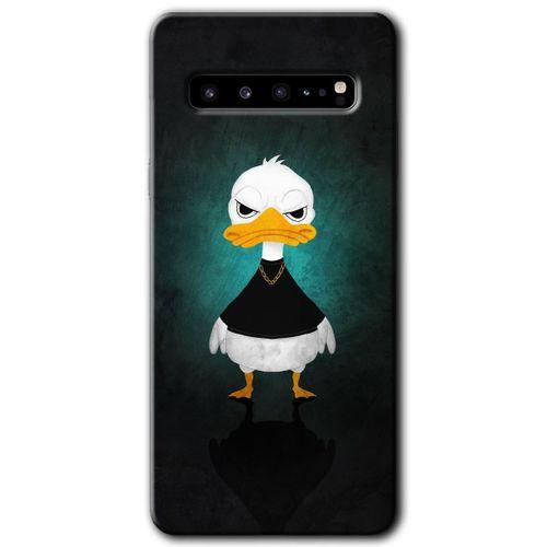 Samsung Galaxy S10 Plus Kılıf HD Desen Baskılı Arka Kapak - Angry Duck