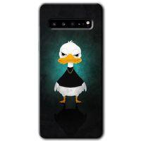 Samsung Galaxy S10 Plus Kılıf HD Desen Baskılı Arka Kapak - Angry Duck