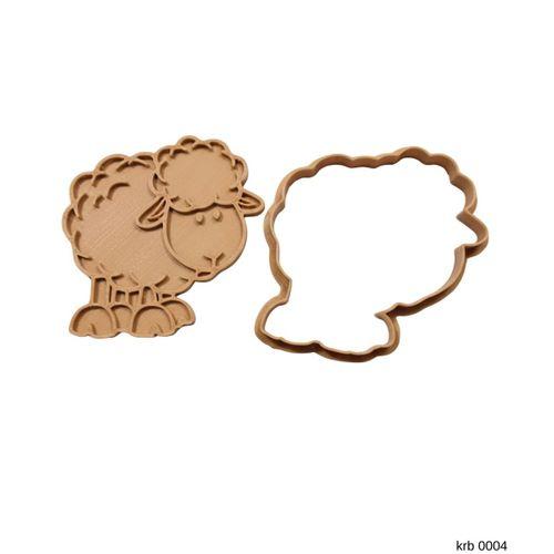 Sevimli Koyun Sekillendirici Kalip Kurabiye Hamur Kesici Oyun ve Seker Hamuru Seti