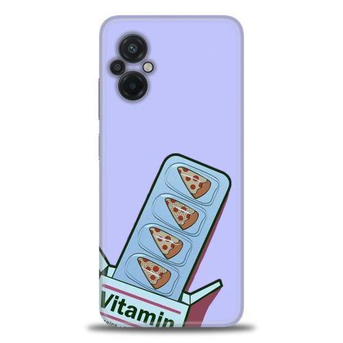 Xiaomi Poco M5 Kılıf HD Baskılı Kılıf - Vitamin + Tam Ekran Koruyucu