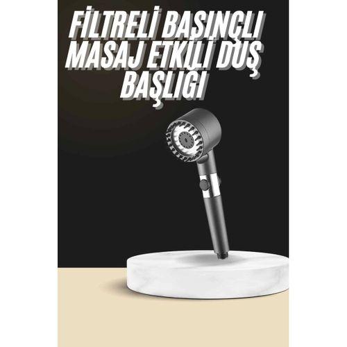 Duş Başlığı Profesyonel Masaj Başlıklı 3 Modlu Yeni Nesil Masaj Uçlu Su Tasarruflu
