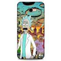 Samsung Galaxy J4 Plus Uyumlu Kılıf Rick And Morty (42) Rugged Armor Kılıf Story Train Morty