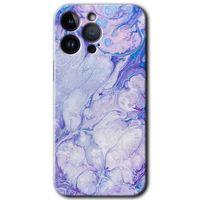 iPhone 14 Pro Max HD Baskılı Kılıf + 9D Tam Ekran Koruyucu - Spots Lilac