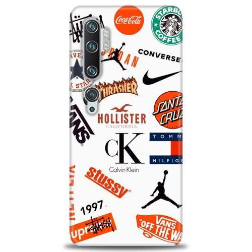 Xiaomi Mi Note 10 Pro Kılıf HD Baskılı Kılıf - Stussy + Tam Ekran Koruyucu