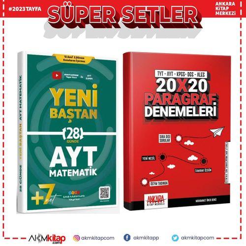 Etkili Matematik AYT Yeni Baştan Soru Bankası ve AKM Paragraf Deneme Seti 2 Kitap