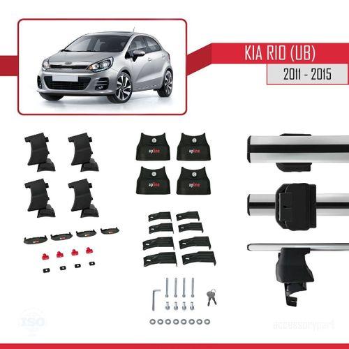 Kia Rio (UB) Hatchback 2011-2015 Arası ile uyumlu ACE-4 Ara Atkı Tavan Barı GRİ