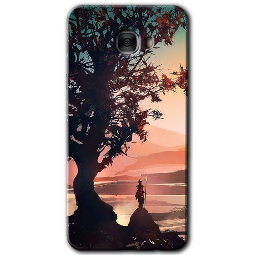 Potkal Hediye Fabrikası Samsung Galaxy C9 Pro Kılıf HD Desen Baskılı Arka Kapak - Yalnız Savaşcı