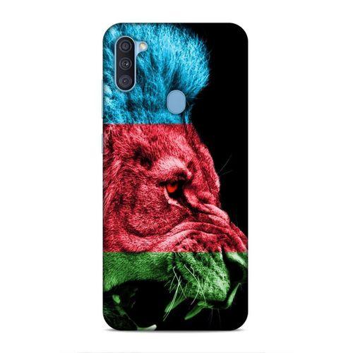 Samsung Galaxy A11 Uyumlu Kılıf Azarbaijan (24) Darbe Emici Kılıf Bayrak Aslan