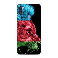 Samsung Galaxy A11 Uyumlu Kılıf Azarbaijan (24) Darbe Emici Kılıf Bayrak Aslan