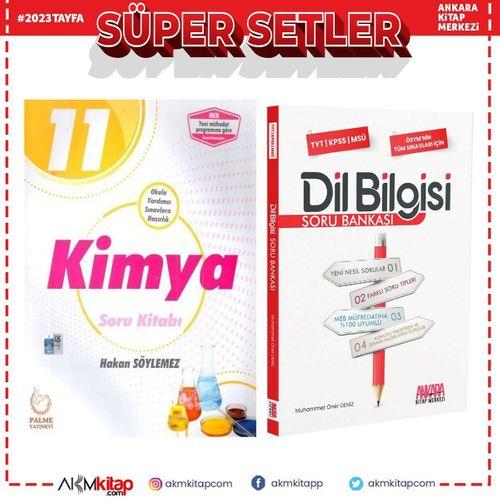 Palme 11.Sınıf Kimya ve AKM Dil Bilgisi Soru Bankası Seti 2 Kitap
