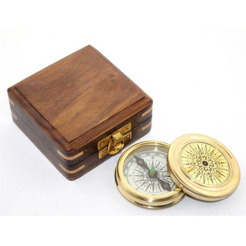 Ahşap Kutulu Pusula