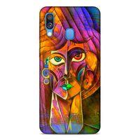 Lopard Samsung Galaxy A40 Uyumlu Kılıf Sürreal Yüzler ♀ (50) Shockproof Kılıf Desenli
