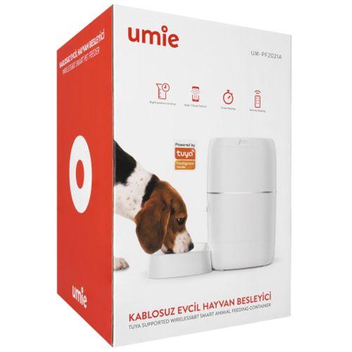 UMIE UM-PF2021A, 6Litre Kapasiteli,  WiFi, Bluetooth, Sesli Mesaj, Tuya Destekli, Otomatik Yem Kabı