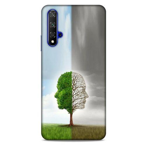Huawei P Smart S Y8P Kılıf Depresyon (35) Fit Design Kılıf Toz Pembe Lacivert
