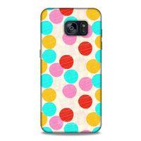 Samsung Galaxy S7 Edge Kılıf Pastel Renkler (30) Silicone Case Turkuaz Pembe