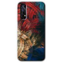 Realme 7 Kılıf HD Desen Baskılı Arka Kapak - Karma Boyalar + Kırılmaz Cam