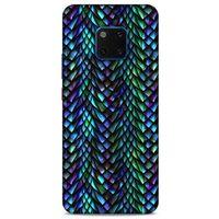 Huawei Mate 20 Pro Kılıf Dragons (1) Kılıfı Ejderha Pulları Rainbow