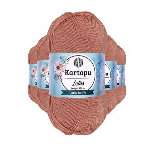 5 Adet Lotus Bikini Büstiyer Bluz Örgü İpi  K103 Pişmiş Ayva