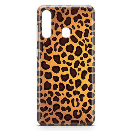 Samsung Galaxy M40 Kılıf Sarı Leopar Arka Kapak Koruma Desenli Full Koruyucu