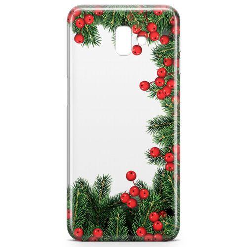 Samsung Galaxy J6 Plus Kılıf Göknar Ağacı Arka Kapak Koruma Desenli Full Koruyucu