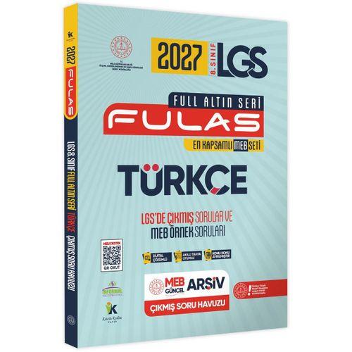 2027 8 Sınıf Full LGS Altın Seri (FULAS) TÜRKÇE MEB Çıkmış Soru Bankası Modüler Seti PDF Çözümlü