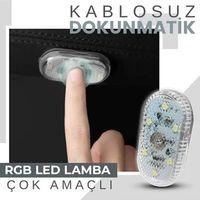 Dokunmatik Mini 6 Led Rgb Işık