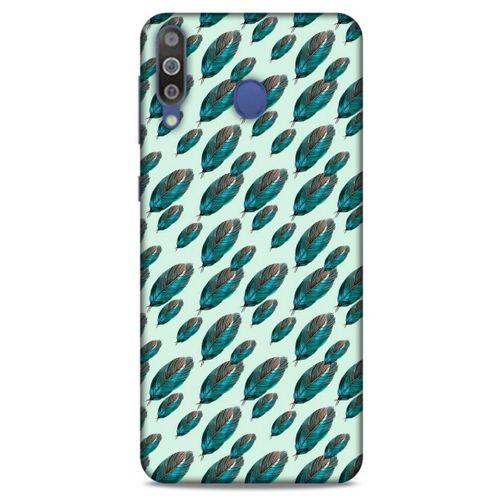Samsung Galaxy M30 Kılıf Desenli Özel Seri Tüyler (50) Shockproof Kılıf
