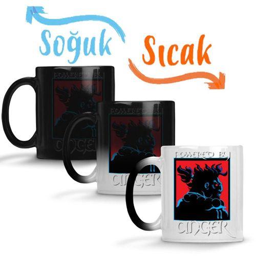 Akuma Powered by Anger Sihirli Kupa Bardak Porselen