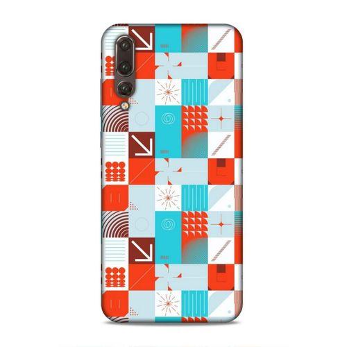 Huawei P20 Pro Uyumlu Kılıf Insomnia (33) Hybrid Kılıf Turkuaz Kırmızı