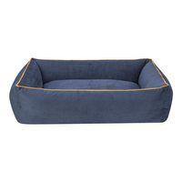 Pet Comfort Golf  Köpek Yatağı Parliament Mavi w Hardal Biye M 90x70cm