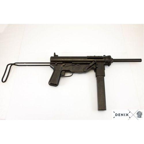 Denix Koleksiyon Grubu-M3 HAFİF MAKİNELİ TÜFEK KAL. .45 "GRES TABANCASI" ABD 1942 (İKİNCİ DÜNYA SAVAŞI)-JDNX1313-Orijinalden ilham alan tasarım