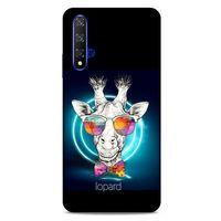 Huawei P Smart S Y8P Kılıf FunnyMaX (6) Silikon Kılıf Siyah Zürafa