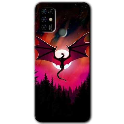 Casper Via F20 Kılıf HD Desen Baskılı Arka Kapak - Dragon Night