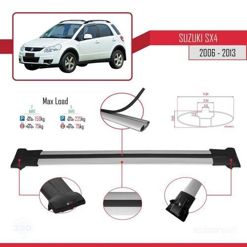 Suzuki SX4 2006-2013 Arası ile uyumlu FLY Model Ara Atkı Tavan Barı GRİ