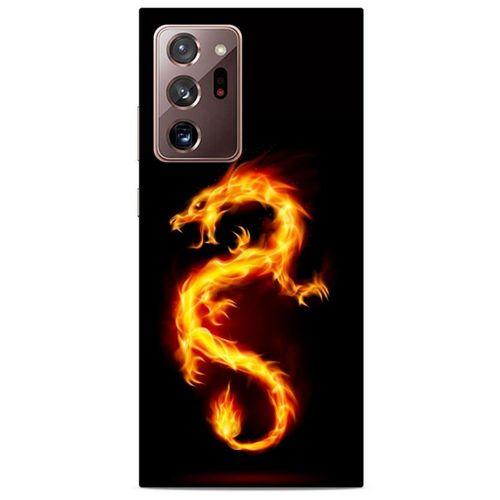 Samsung Galaxy Note 20 Ultra Kılıf Dragons (26) Tpu Silikon Kılıf Tatoo Ateş Ejderhası