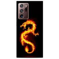 Samsung Galaxy Note 20 Ultra Kılıf Dragons (26) Tpu Silikon Kılıf Tatoo Ateş Ejderhası