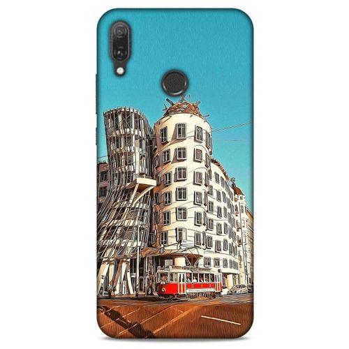 Huawei Y9 2019 Kılıf Dünya Mimarisi (35) Fit Design Kılıf The Dancing House Çekya